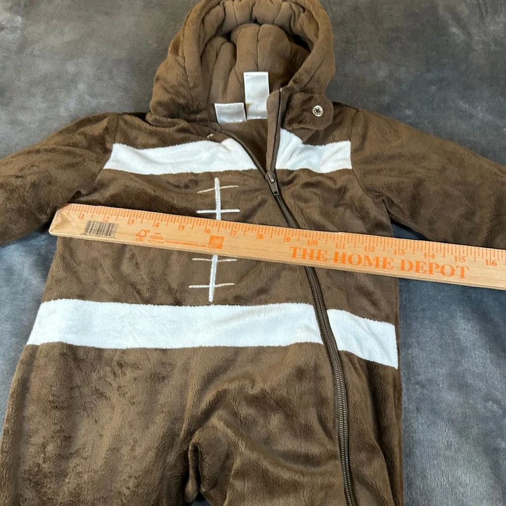 Koala Baby Brown Football Plush Costume Jumpsuit Hooded‎ One Piece